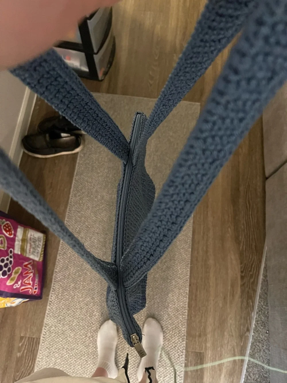 The Sak Blue Crochet Shoulder Bag